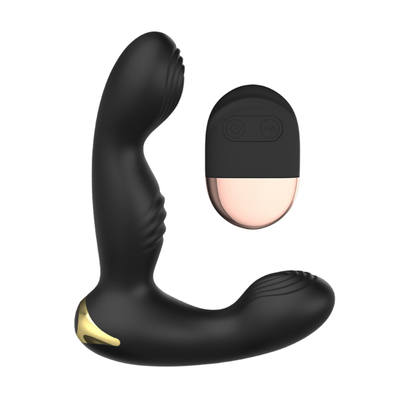 VIBRADOR PROSTATICO LUST LL-A2122 CON CONTROL INALAMBRICO RECARGABLE NEGRO