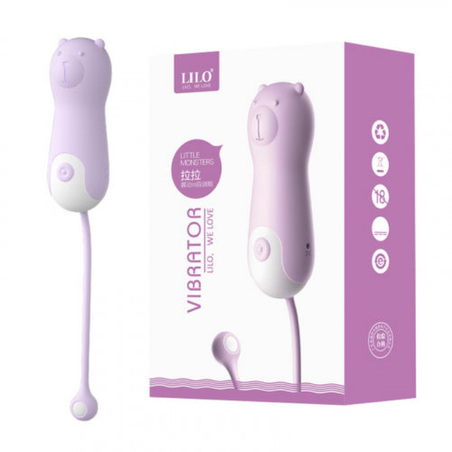 VIBRADOR LILO OSO LILA RECARGABLE