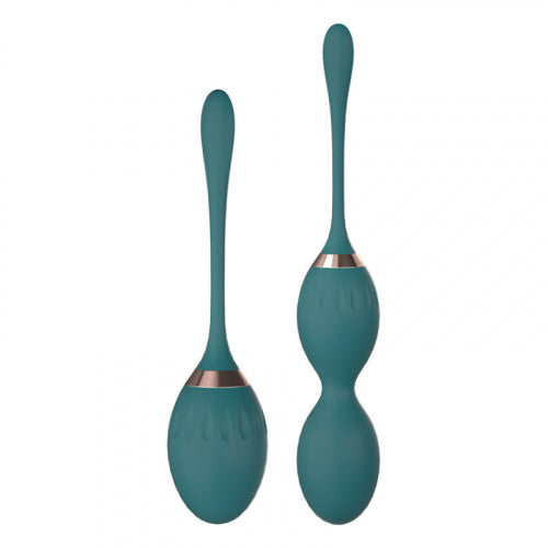 KIT BOLAS KEGEL LUST SIN VIBRACIÓN X3 VERDE OSCURO