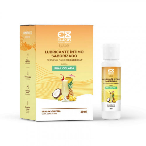 LUBRICANTE SENSACIÓN CALIENTE SABORIZADO ELIXIR 30ML PIÑA COLADA