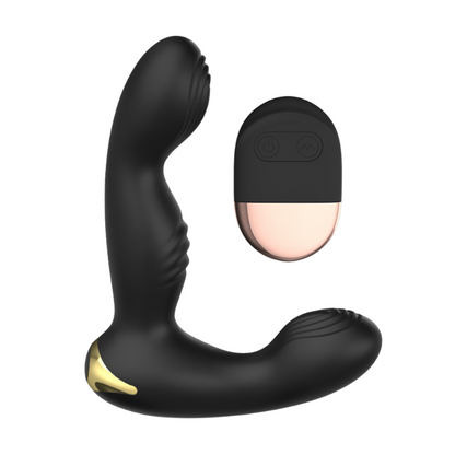 VIBRADOR PROSTATICO LUST LL-A2122 CON CONTROL INALAMBRICO RECARGABLE NEGRO