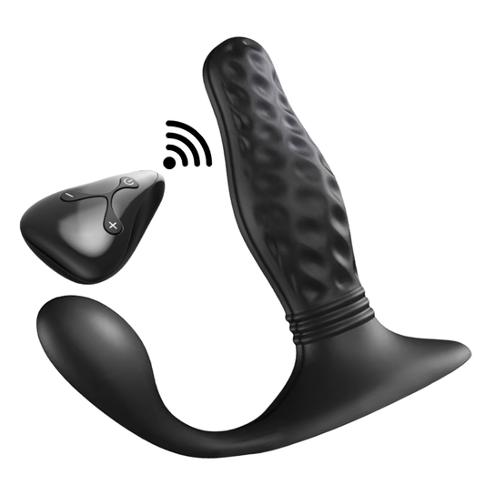 VIBRADOR ANAL/PROSTATICO YY813 CON EMPUJE RECARGABLE INALAMBRICO NEGRO